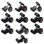 Harley Fitness Premium Rubber Coated Bouncing Round Dumbbells - Pair, 2.5Kg - 25 Kg (Set)