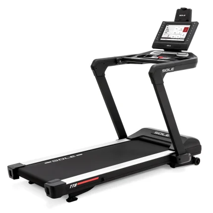 Sole Fitness TT8 Treadmill – New 2025 Model with 4.0 CHP Motor in Black and Silver Finish