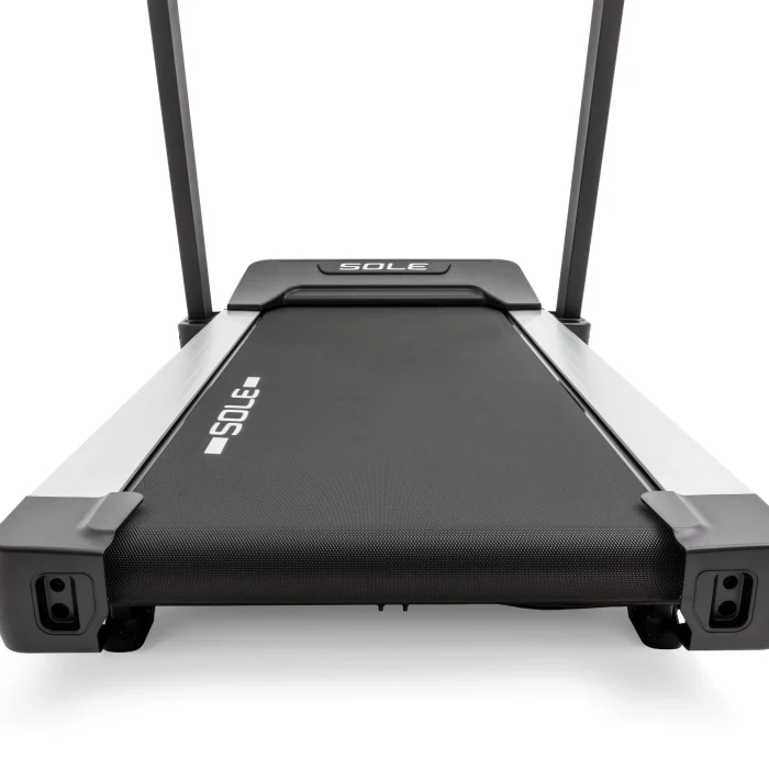 Extra-cushioned running deck of Sole TT8 Treadmill for joint protection during runs