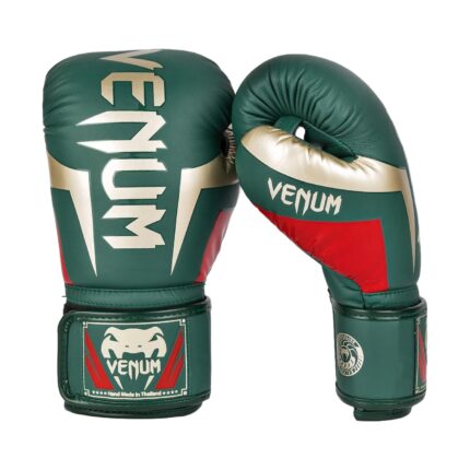 Venum Elite Boxing Gloves - Deep Forest Green