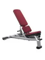 Life Fitness Signature Multi-Adjustable Bench | Platinum - Cranberry