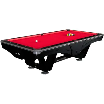 Riley England Tournament American Billiard Table Black Bright Red 9FT