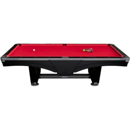 Riley England Tournament American Billiard Table Black Bright Red 9FT