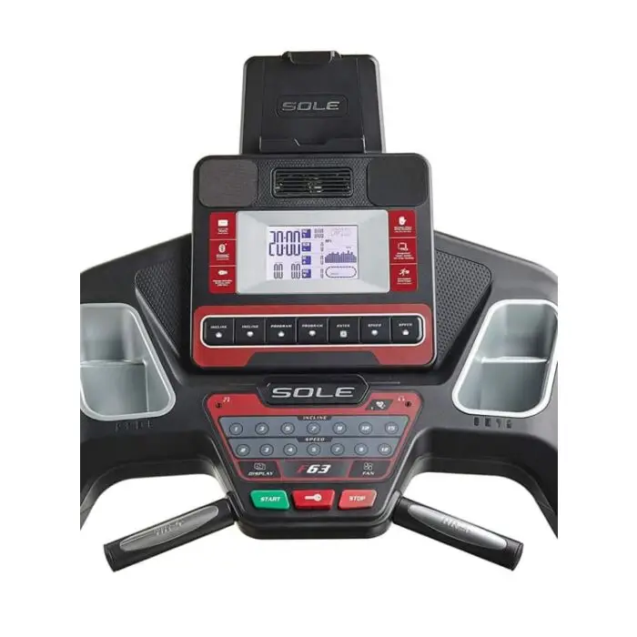 SOLE F63 Treadmill LCD Display with Bluetooth and Speed Controls