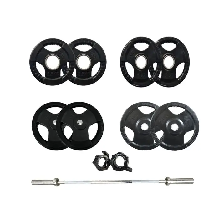 Gainmotion Olympic Weight Plate Set 65 Kg with Bar