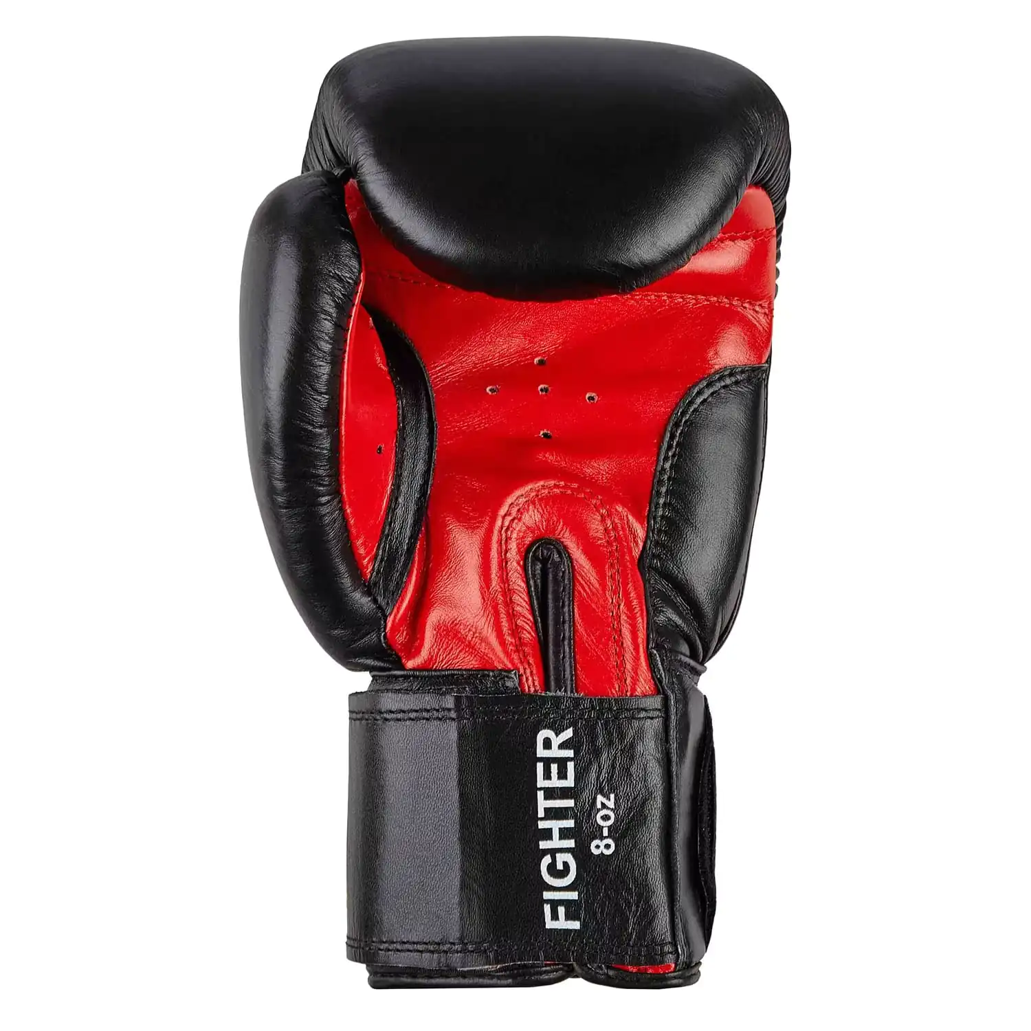 Benlee Sugar Deluxe Leather Boxing Gloves, Black/Red - Image 2