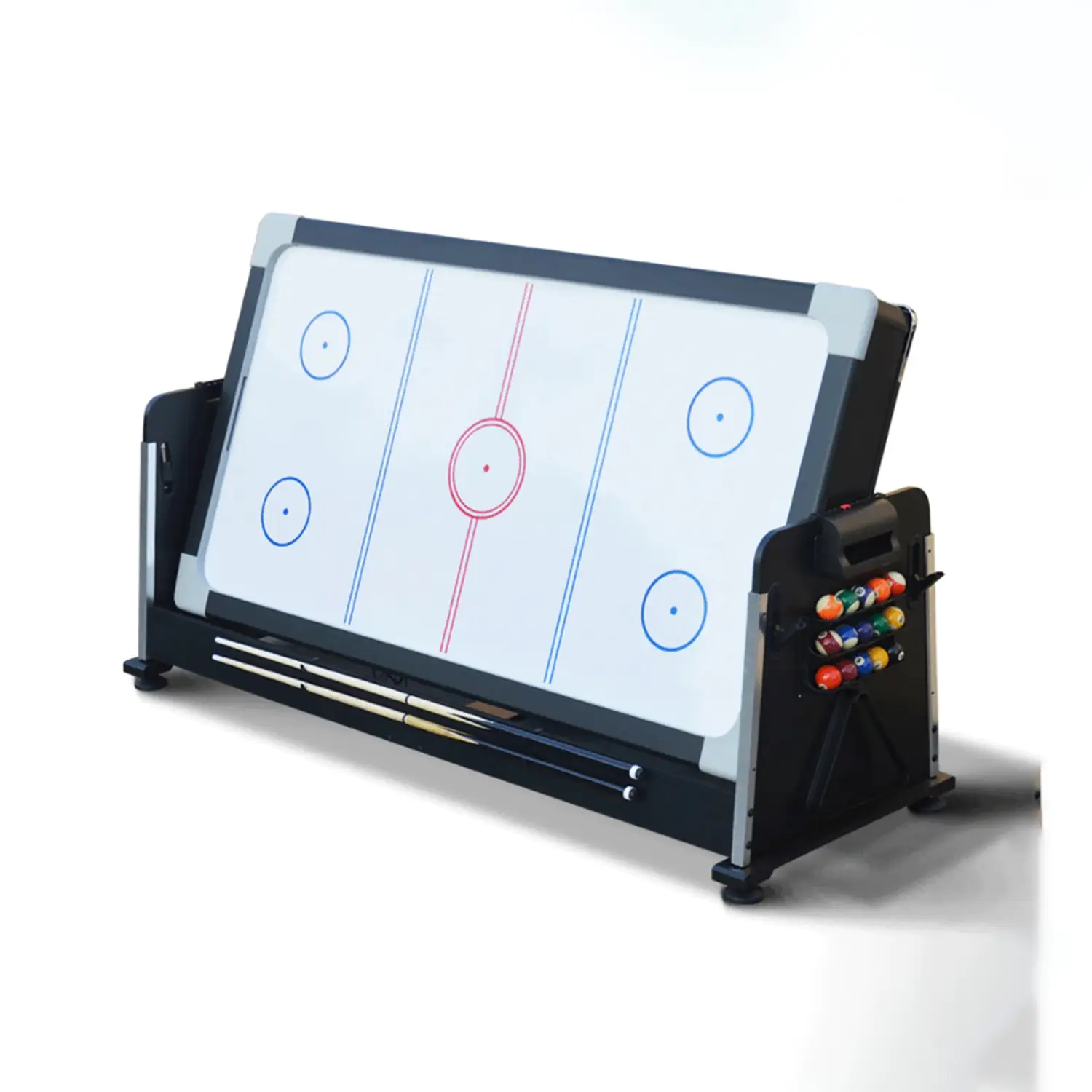 Knightshot Rotating 4-in-1 Dining & Home Pool Table | 7 FT | Black - Image 4