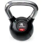 TA Sport Rubber Kettlebell | 10 Kg Black