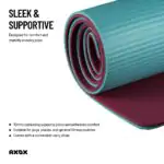 Axox Fitness Dual Color Yoga/Exercise Mat - Image 3