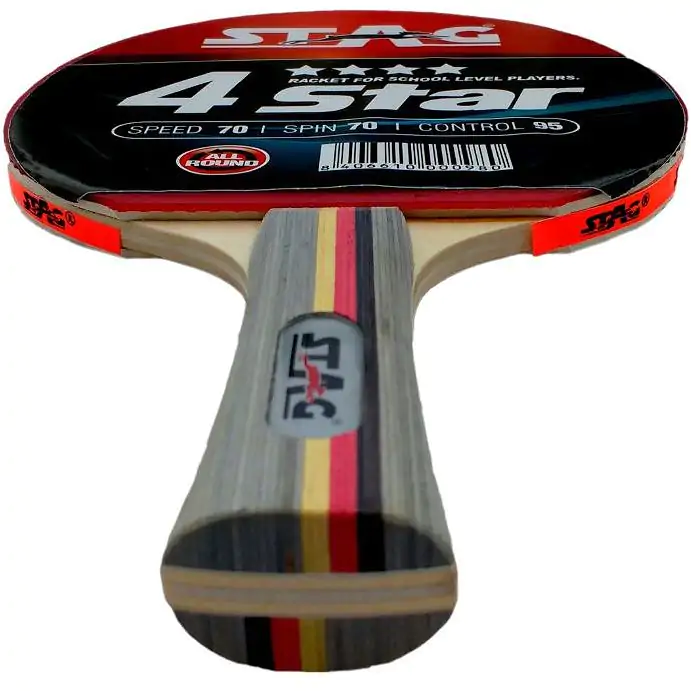 Stag 4 Star Table Tennis Racket - Image 4