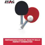 Stag 4 Star Table Tennis Playset| 2 Racquets and 3 Balls - Image 4
