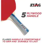 Stag 4 Star Table Tennis Playset| 2 Racquets and 3 Balls - Image 7