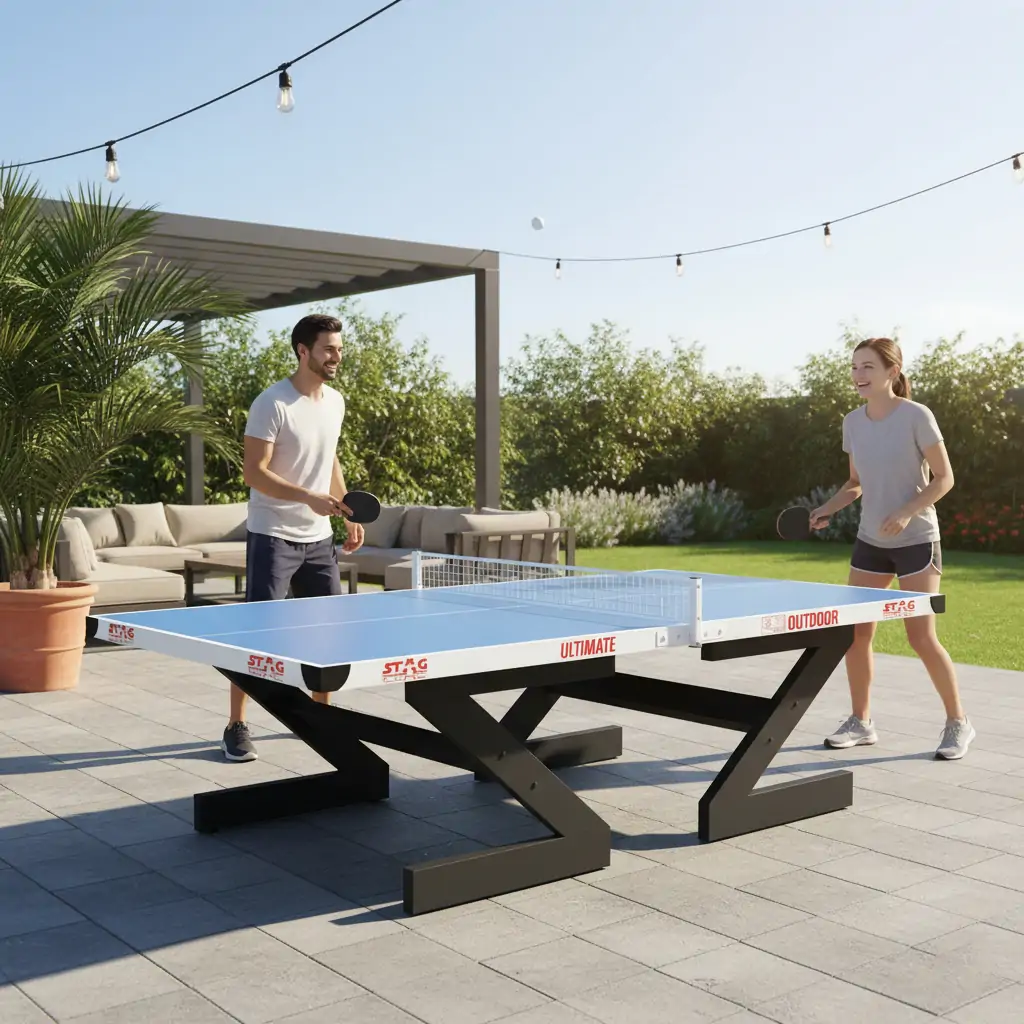 Stag Ultimate Outdoor Table Tennis Table | 8mm - Image 3