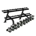 Axox Fitness Round Dumbbell Set with Rack | 2.5Kg - 25Kg