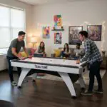 TableTurf Air Rush 7 Feet Air Hockey Table | White Gloss - Image 10
