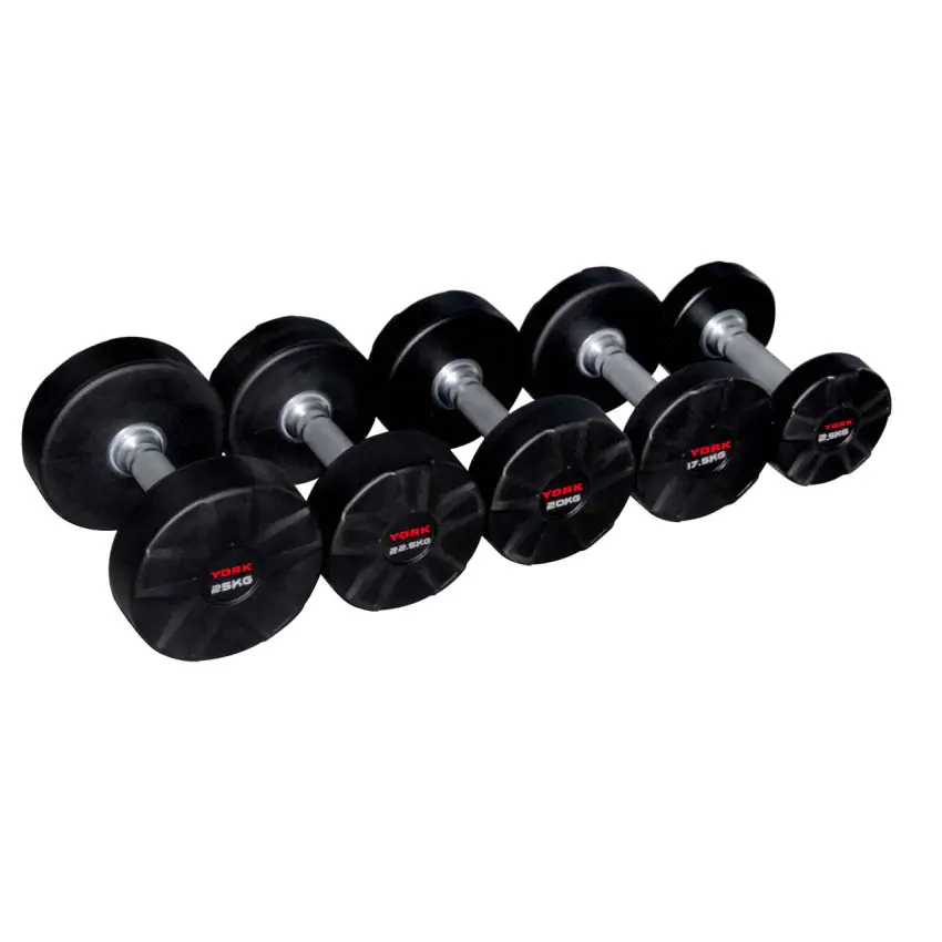 York Fitness Cpu Urethane Dumbbell Set 2.5KG to 25KG York Fitness Cpu Urethane Dumbbell Set 2.5KG to 25KG