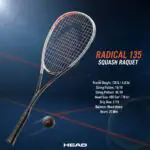 Head Radical 135 X Squash Racquet 2022 - Image 9