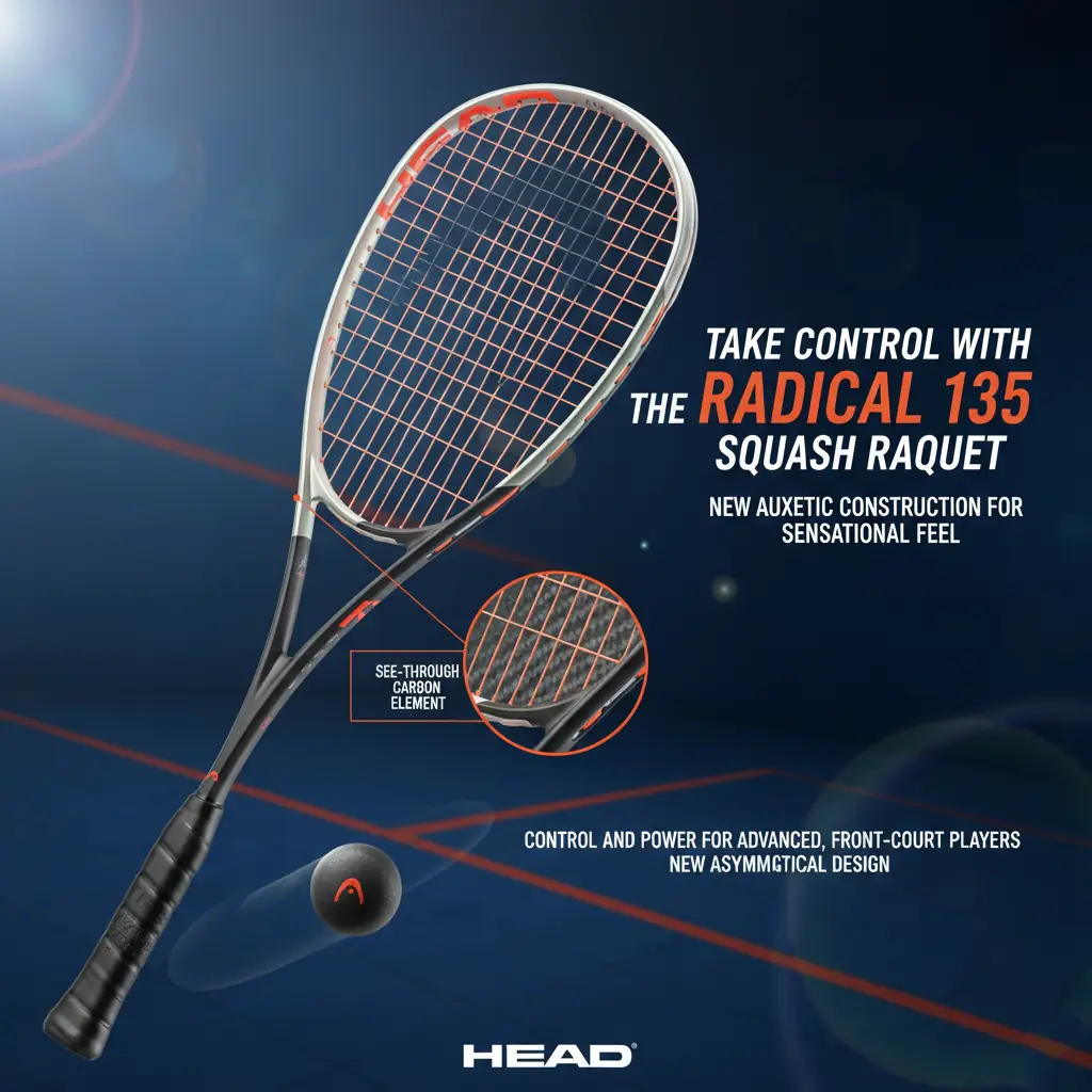 Head Radical 135 Squash Racquet 2022 - Image 2