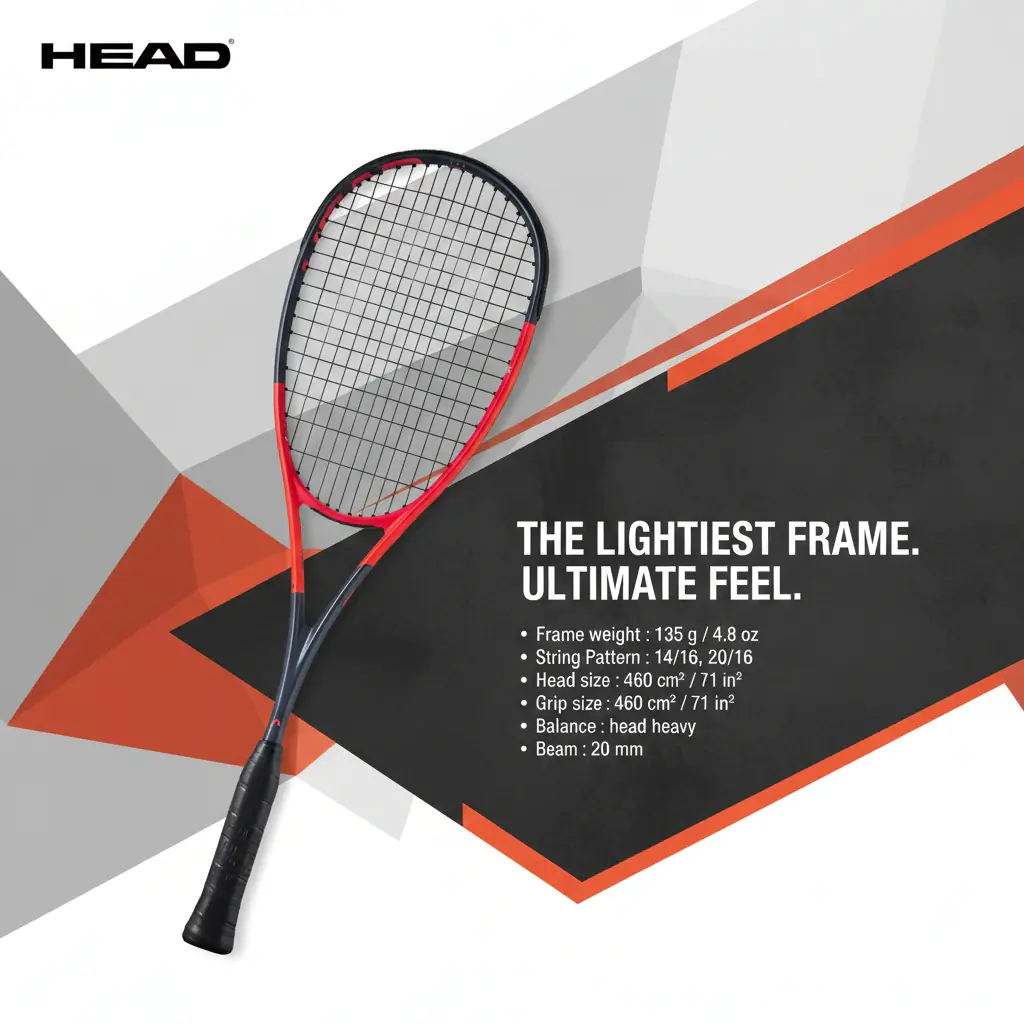 Head Radical 135 SB Squash Racquet 2024 - Image 8